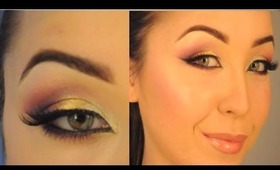 PINK-GOLD ARABIC MAKEUP 2014 / РОЗОВО-ЗОЛОТОЙ АРАБСКИЙ МАКИЯЖ 2014