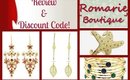 ROMARIE BOUTIQUE JEWELRY REVIEW & DISCOUNT!