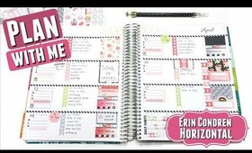 PWM: SHABBY ROSE Plan With Me | Erin Condren Life Planner Horizontal Layout Weekly Spread #46