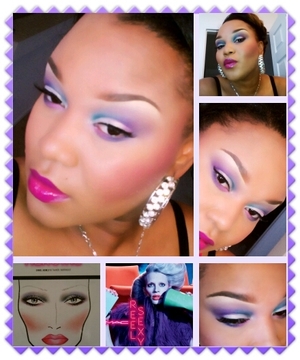 A look I re created from the face chart for the the REEL SEXY collection at MAC!