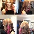 Blonde with pink!