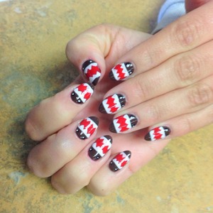 Hand painted nails