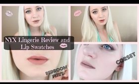 NYX Lingerie Liquid Lipstick Review and Lip Swatches