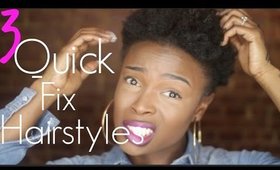 3 Quick Ways To Style Your FAILED Twistout/Braidout Twa!