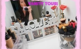 My Makeup Area Vanity Tour!