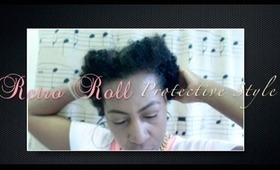 Natural Hair: Retro Roll Protective Style