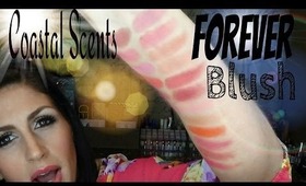 Coastal Scents Forever Blush Line- All 18 shades swatched!
