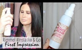Rimmel #Insta FIX & GO Setting Spray | FIRST IMPRESSION