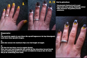 Nails yellow brown  Easter nails