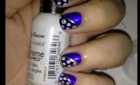 Purple Dotty--A NAIL TUTORIAL w/ DOTTING and TAPING!