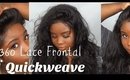 ♡ 360 Lace Frontal Pronto Quickweave !