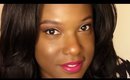 Soft Neutral Glam Makeup Look w/ Bold Pink Lips