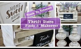 Trash To Treasure | Thrift Store Finds + Makeover