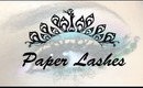 Paper lashes makeup
