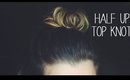 Half Up Top Knot | Medium/Short Hair Tutorial | Brittany Adam
