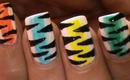 Rainbow Tiger!  Nail Art Designs Easy Youtube Do It Yourself Nails Step By Step How To Do Nails Art