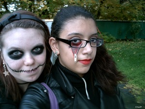 Last year's Halloween
my friend as Jack Skeleton (The Nightmare Before Christmas) done by me and my zipper eye look