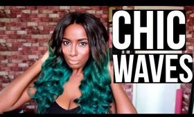 Green Hair + Chic Waves!