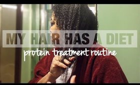 MY HAIR IS ON A REGULAR DIET ?! | My Protein Treatment Routine on HIGH POROSITY NATURAL HAIR