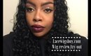 20" Curly 100% Indian Remy Hair review/try on ft. Lacewing it.con