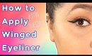 How to apply Winged Eyeliner - How Tuesday- (NoBlandMakeup)