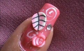 Easy fimo canes nail art tutorial- fimo clay creations from fimo canes collection DIY fimo flower