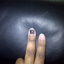 French Tip with "the all seeing eye"