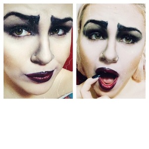 Quick take on Frank-N-Furter from Rocky Horror Picture Show's makeup 