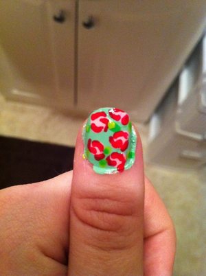 Vintage rose design inspired by Cutepolish :)