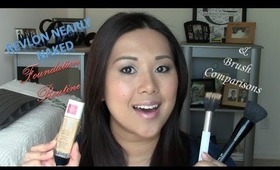 ♥ Revlon Nearly Naked Foundation Routine + Brush Comparison ♥