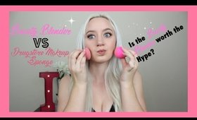 Beauty Blender VS Drugstore Sponge| Beauty Blender Worth the Hype? | Lovestrucklovergirl Beauty