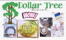 Dollar Tree Haul 18 & 19 | Lemon Decor & 4th of July DIY supplies & More | PrettyThingsRock