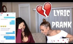 LYRIC PRANK ON BOYFRIEND USING MY LYRICS (GONE WRONG) | SALINA HARRIS #lyricprank #salinaharris