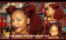 HAIR TUTORIAL | Curl Style#2 Half Up Double Bun (Old Wash n Go)