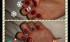 WWA: Santa's Favorite Reindeer! Holiday Nail Tutorial! l Liveloveerika