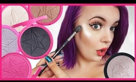 9 Jeffree Star 'Skin Frost' Highlighters- Cheek Swatched!