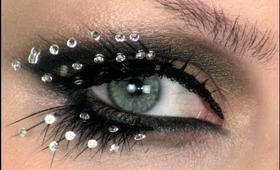 New Years Eve sparkly lash make-up tutorial