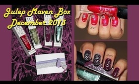 Julep Maven Box December 2013 Swatches + 2 Nail Designs