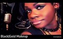Makeup Tutorial|Dramatic Gold\Black Club Look