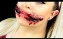 CHELSEA SMILE SFX MAKEUP TUTORIAL | Ripped Mouth Halloween Tutorial