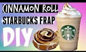 DIY NEW STARBUCKS DRINK: Cinnamon Roll Frappuccino!