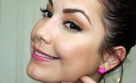 Spring Makeup: Neutral Eyes & Bright Lip