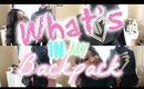 What's In My Backpack!?♡School Bag Essentials 2015