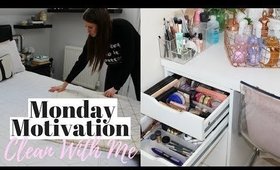 Monday Clean With Me Motivation! + How I Organise My Makeup