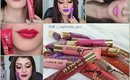 LA Girl Glazed Lip Paints Try On Review Part 2- Bright Colors